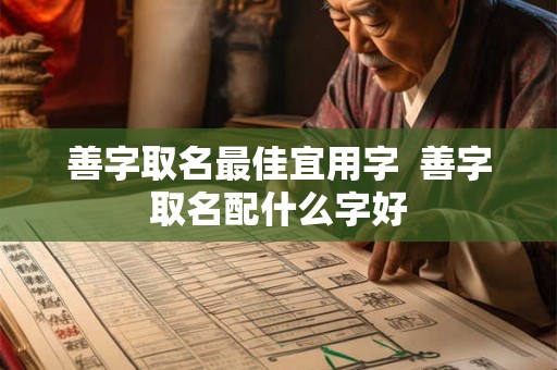 善字取名最佳宜用字  善字取名配什么字好