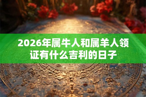 2026年属牛人和属羊人领证有什么吉利的日子 2026年属牛人和属羊人领证有什么吉利的日子
