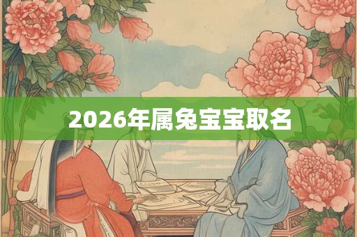 2026年属兔宝宝取名