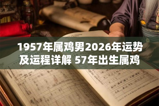 1957年属鸡男2026年运势及运程详解 57年出生属鸡人2026全年每月运势男性