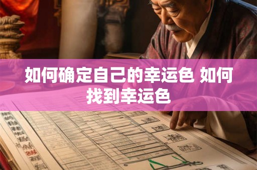 如何确定自己的幸运色 如何找到幸运色