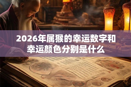 2026年属猴的幸运数字和幸运颜色分别是什么