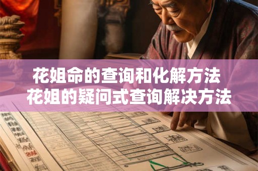花姐命的查询和化解方法 花姐的疑问式查询解决方法