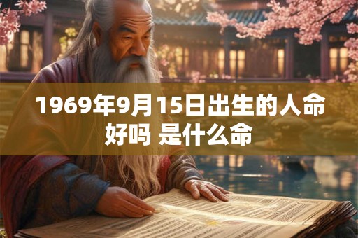 1969年9月15日出生的人命好吗 是什么命