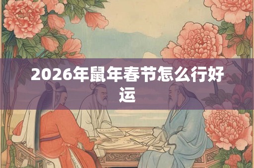 2026年鼠年春节怎么行好运