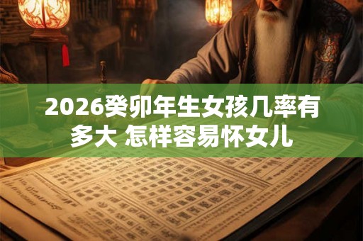 2026癸卯年生女孩几率有多大 怎样容易怀女儿 2026癸卯年生女孩几率有多大 怎样容易怀女儿