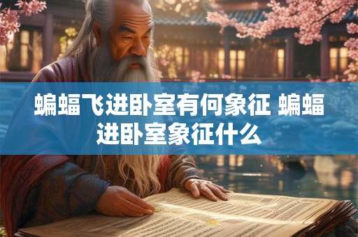 蝙蝠飞进卧室有何象征 蝙蝠进卧室象征什么 蝙蝠飞进卧室有何象征 蝙蝠进卧室象征什么