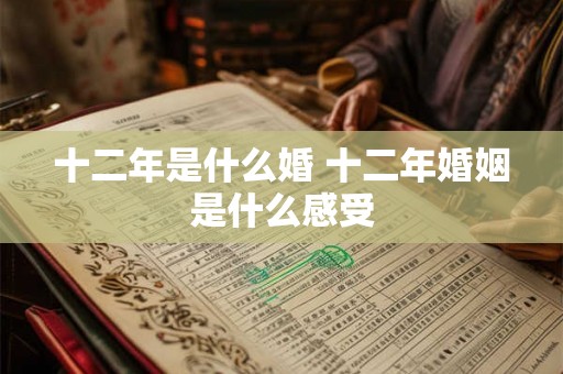 十二年是什么婚 十二年婚姻是什么感受