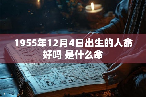 1955年12月4日出生的人命好吗 是什么命 1955年12月4日出生的人命好吗 是什么命