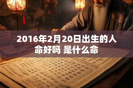 2016年2月20日出生的人命好吗 是什么命