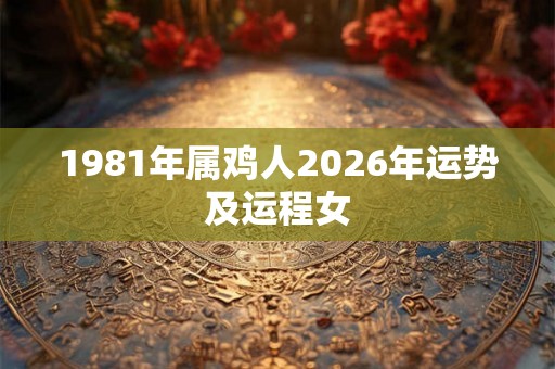 1981年属鸡人2026年运势及运程女