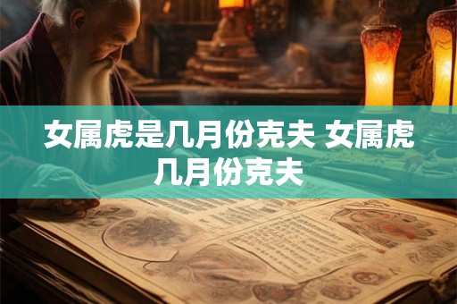 女属虎是几月份克夫 女属虎几月份克夫