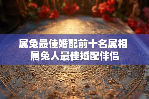属兔最佳婚配前十名属相 属兔人最佳婚配伴侣