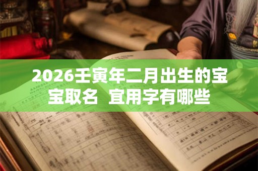 2026壬寅年二月出生的宝宝取名 宜用字有哪些 2026壬寅年二月出生的宝宝取名 宜用字有哪些