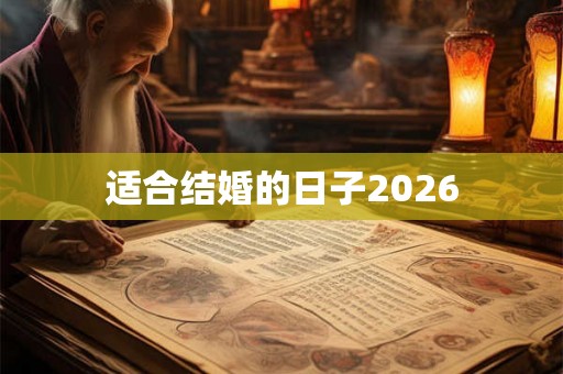 适合结婚的日子2026