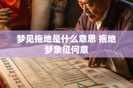 梦见拖地是什么意思 拖地梦象征何意