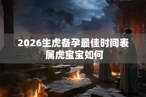 2026生虎备孕最佳时间表 属虎宝宝如何