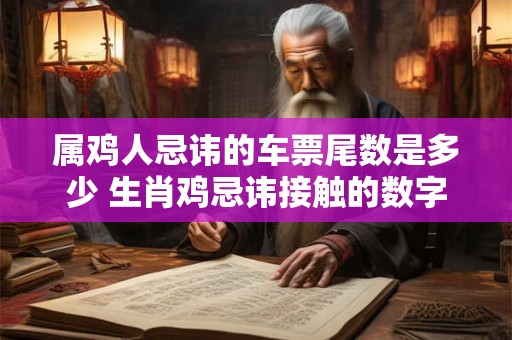 属鸡人忌讳的车票尾数是多少 生肖鸡忌讳接触的数字