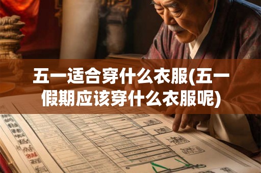 五一适合穿什么衣服(五一假期应该穿什么衣服呢)