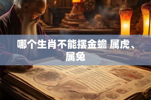 哪个生肖不能摆金蟾 属虎、属兔