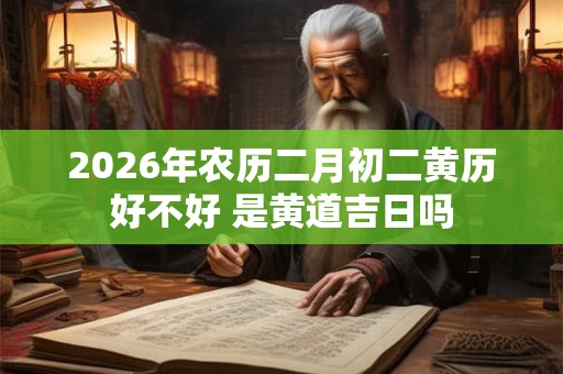 2026年农历二月初二黄历好不好 是黄道吉日吗