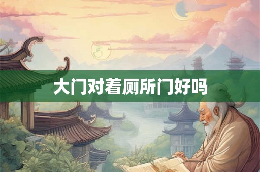 大门对着厕所门好吗