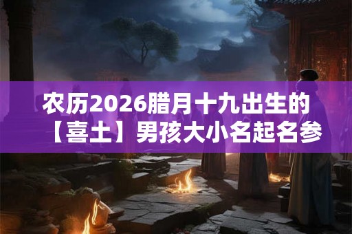 农历2026腊月十九出生的【喜土】男孩大小名起名参考