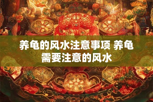 养龟的风水注意事项 养龟需要注意的风水