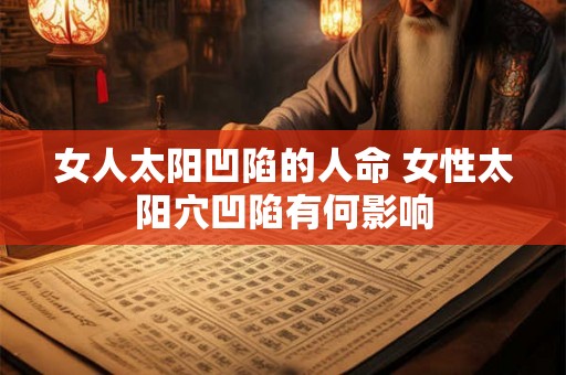 女人太阳凹陷的人命 女性太阳穴凹陷有何影响 女人太阳凹陷的人命 女性太阳穴凹陷有何影响