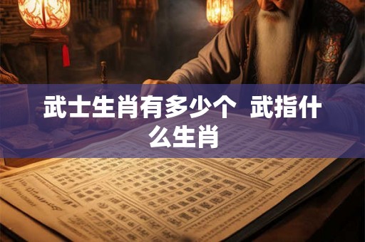 武士生肖有多少个  武指什么生肖