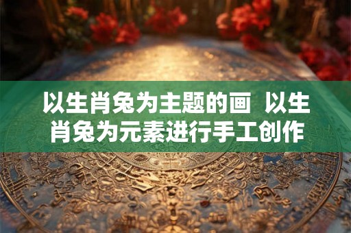 以生肖兔为主题的画  以生肖兔为元素进行手工创作