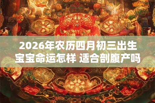 2026年农历四月初三出生宝宝命运怎样 适合剖腹产吗