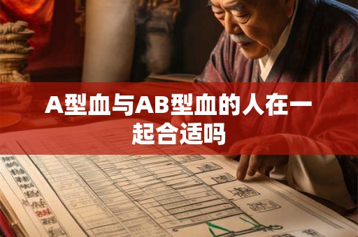 A型血与AB型血的人在一起合适吗