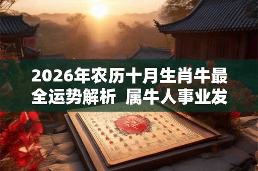 2026年农历十月生肖牛最全运势解析  属牛人事业发展运程