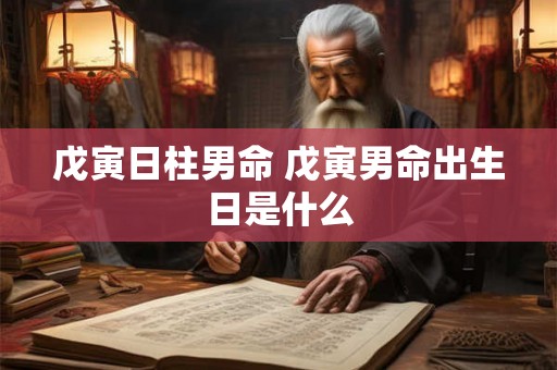 戊寅日柱男命 戊寅男命出生日是什么
