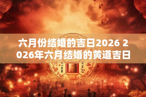 六月份结婚的吉日2026 2026年六月结婚的黄道吉日是什么 六月份结婚的吉日2026 2026年六月结婚的黄道吉日是什么