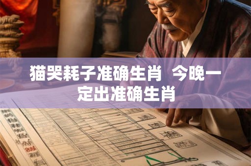 猫哭耗子准确生肖  今晚一定出准确生肖