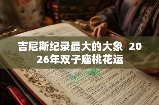吉尼斯纪录最大的大象  2026年双子座桃花运