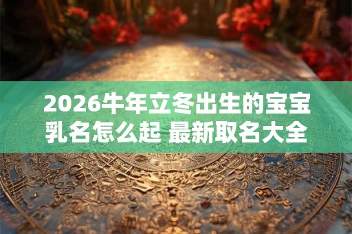 2026牛年立冬出生的宝宝乳名怎么起 最新取名大全