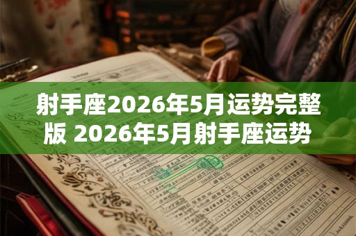 射手座2026年5月运势完整版 2026年5月射手座运势如何