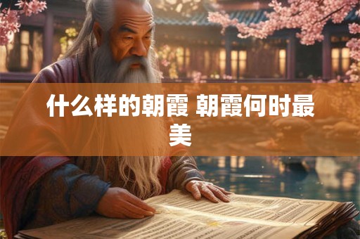什么样的朝霞 朝霞何时最美 什么样的朝霞 朝霞何时最美