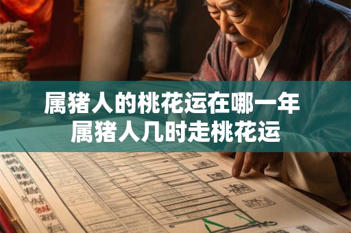 属猪人的桃花运在哪一年 属猪人几时走桃花运