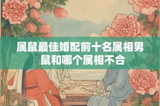 属鼠最佳婚配前十名属相男  鼠和哪个属相不合