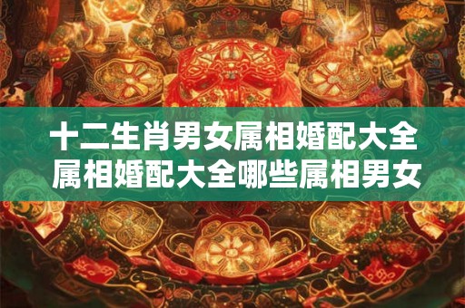 十二生肖男女属相婚配大全 属相婚配大全哪些属相男女不合适