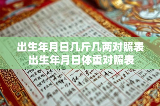 出生年月日几斤几两对照表 出生年月日体重对照表