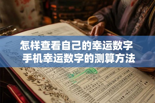 怎样查看自己的幸运数字 手机幸运数字的测算方法 怎样查看自己的幸运数字 手机幸运数字的测算方法