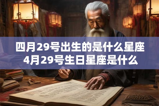 四月29号出生的是什么星座 4月29号生日星座是什么