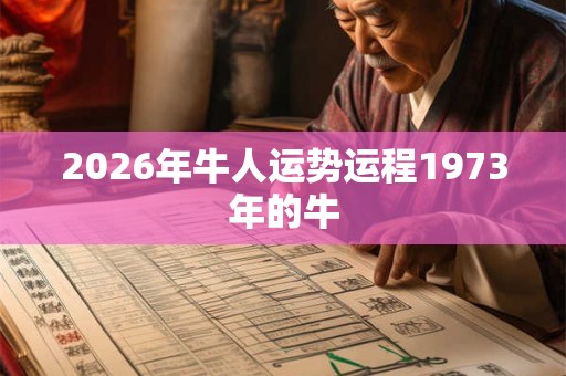 2026年牛人运势运程1973年的牛 2026年牛人运势运程1973年的牛