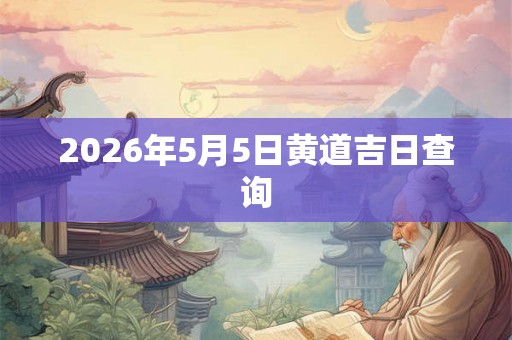 2026年5月5日黄道吉日查询