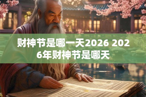 财神节是哪一天2026 2026年财神节是哪天 财神节是哪一天2026 2026年财神节是哪天